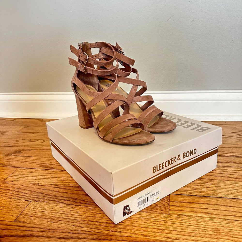 BLEECKER & BOND STRAPPY BLOCK HEEL